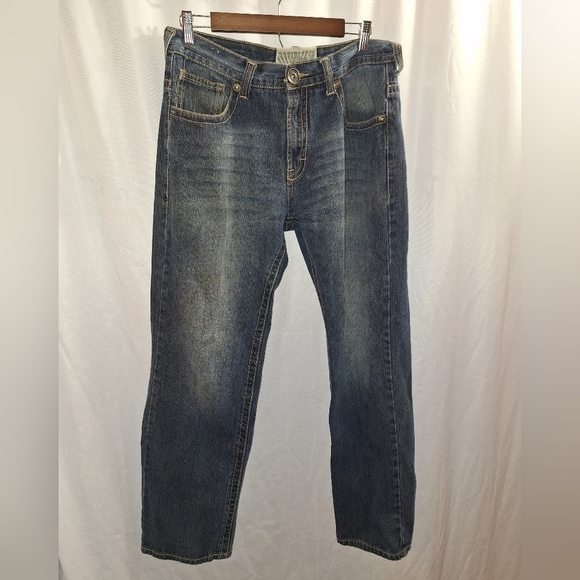 White tag premium Denim mens jeans Embellished back pockets 34X32 - Picture 1 of 6